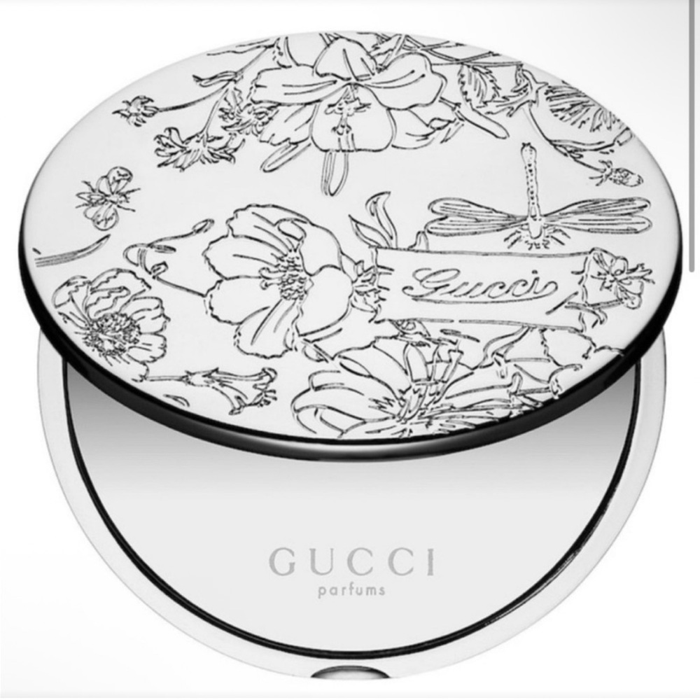 Gucci Flora Silver Compact Mirror - Picture 2 of 5